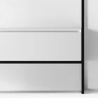 Badezimmer-Komposition Waschbecken aus Keramik und Spiegel Made in Italy - Hoscar Viadurini