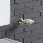 Badezimmerkomposition mit Waschbecken auf Säule aus weißer Keramik Ania Viadurini