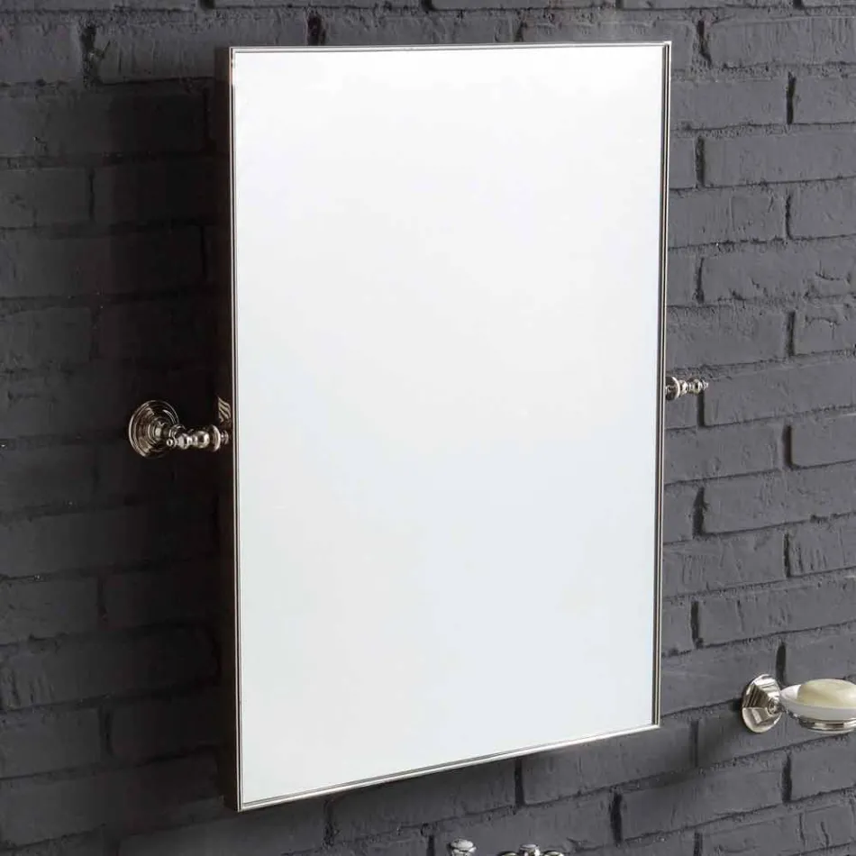 Badezimmerkomposition mit Waschbecken auf Säule aus weißer Keramik Ania Viadurini