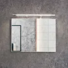 Zusammensetzung suspendiert Badezimmer in MDF lackiert Made in Italy - Becky Viadurini