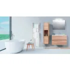 Abgehängte Komposition in Melamin Hell Olmo - Becky Viadurini