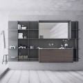 Hängende und moderne Badezimmermöbel Zusammensetzung, Design Möbel - Callisi12