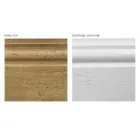 Eingangskomposition aus zweifarbigem weißem Wachs und Naturholzplatte – Fatuo Viadurini