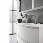 Moderne und hängende Badezimmerzusammensetzung Made in Italy Design - Callisi7 Viadurini