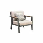 Outdoor-Komposition 3-Sitzer-Sofa, 2 Sessel und Couchtisch - Moira Viadurini