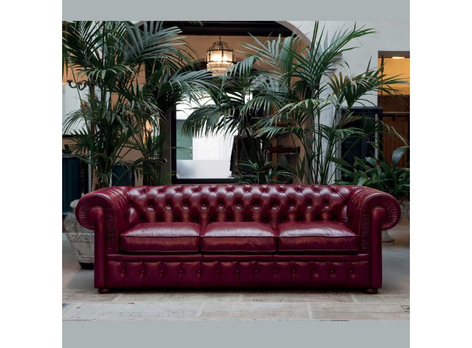 Wohnzimmerkomposition mit Sofa, Sessel und Bank Made in Italy - Spassoso Viadurini