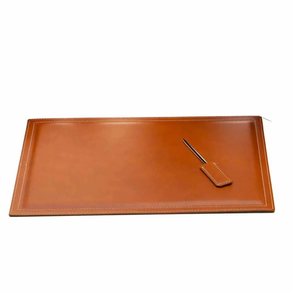 Modernes Design Büro Komposition aus Leder Made in Italy - Giulio Viadurini