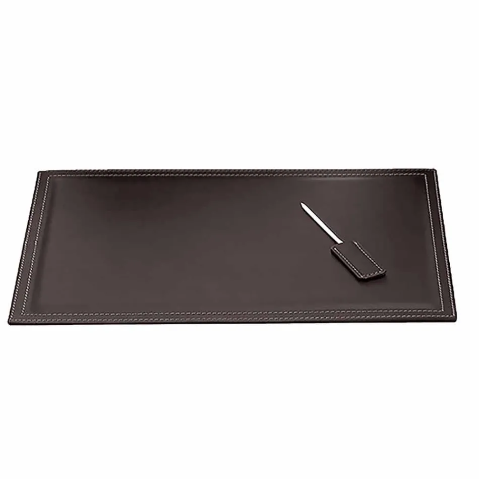 Modernes Design Büro Komposition aus Leder Made in Italy - Andrea Viadurini