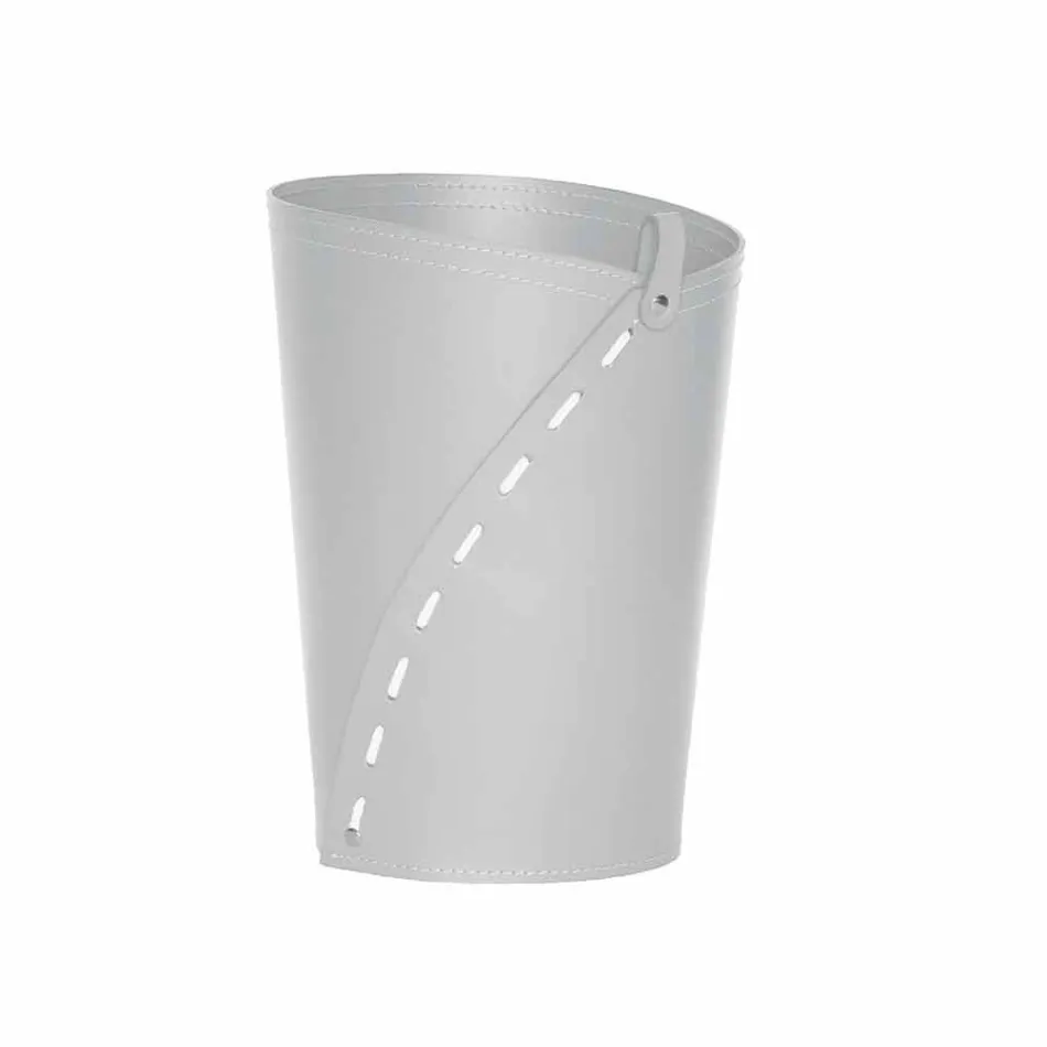 Moderne Regenerated Leather Office Komposition Made in Italy - Meduna Viadurini