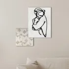 Komposition aus 2 Tafeln mit Stilisierung einer Umarmung, hergestellt in Italien – Kyoko Viadurini