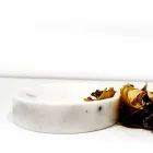 Zusammensetzung von 3 Badezimmerzubehör aus poliertem Marmor Made in Italy - Trevio Viadurini