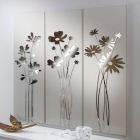 Komposition aus 3 Tafeln mit Darstellung von 3 Blumensträußen, hergestellt in Italien – Colleen Viadurini