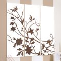 Komposition aus 3 Tafeln, die einen Zweig mit Blättern darstellen, hergestellt in Italien – Ashton