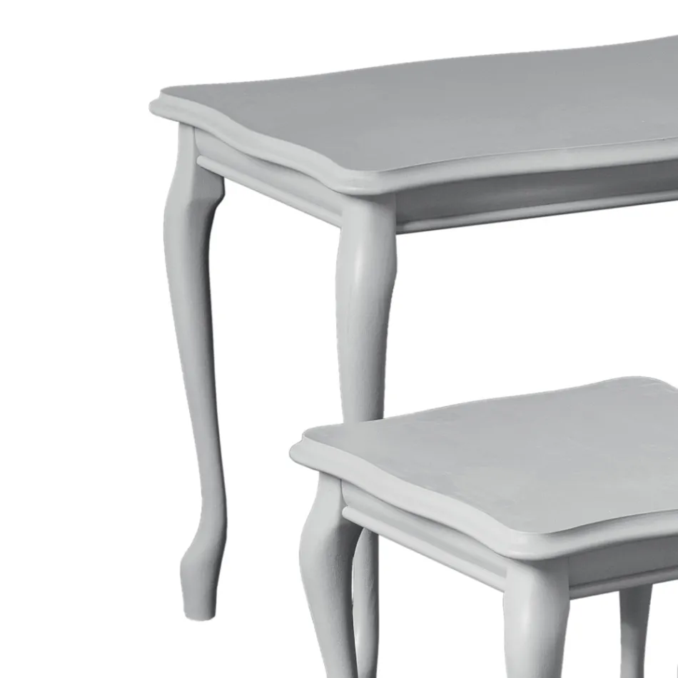 Zusammensetzung aus 3 Couchtischen unterschiedlicher Größe, hergestellt in Italien – Mummu Viadurini