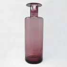 Zusammensetzung von 3 dekorativen Vasen aus Rauchglas, Blau und Amethystglas - Infinity Viadurini