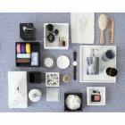 Zusammensetzung der Marmor Badzubehör Made in Italy, 4 Stück - Deano Viadurini