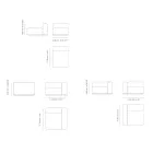 Zusammensetzung des Outdoor-Sofas Made in Italy - Bahias Viadurini