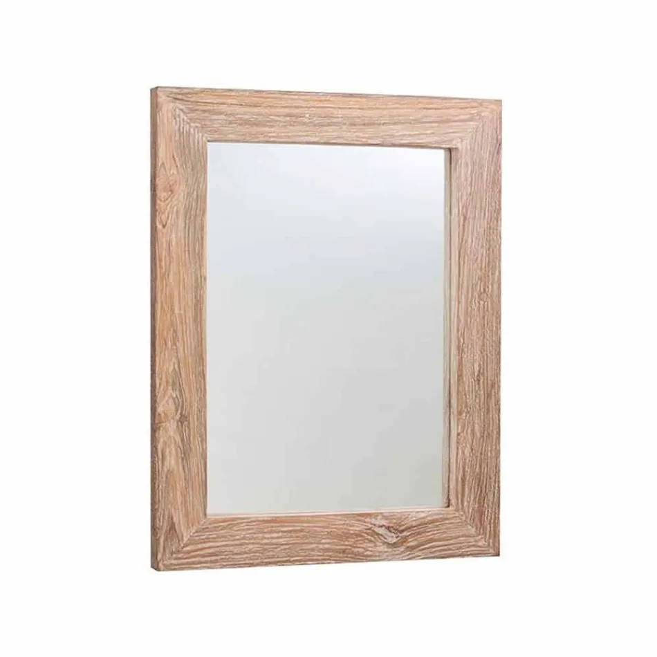 Zusammensetzung der modernen Badezimmermöbel aus massivem Teakholz - Töpfchen Viadurini