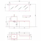 Grundlegende Badezimmermöbel-Zusammensetzung des modernen Designs - Farart1 Viadurini