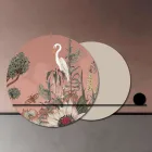 Komposition aus Holzplatten mit tropischem Aufdruck, hergestellt in Italien – Haiti Viadurini