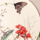 Komposition aus Holzgemälden mit Schmetterlings- und Blumendrucken, hergestellt in Italien – Ecuador Viadurini