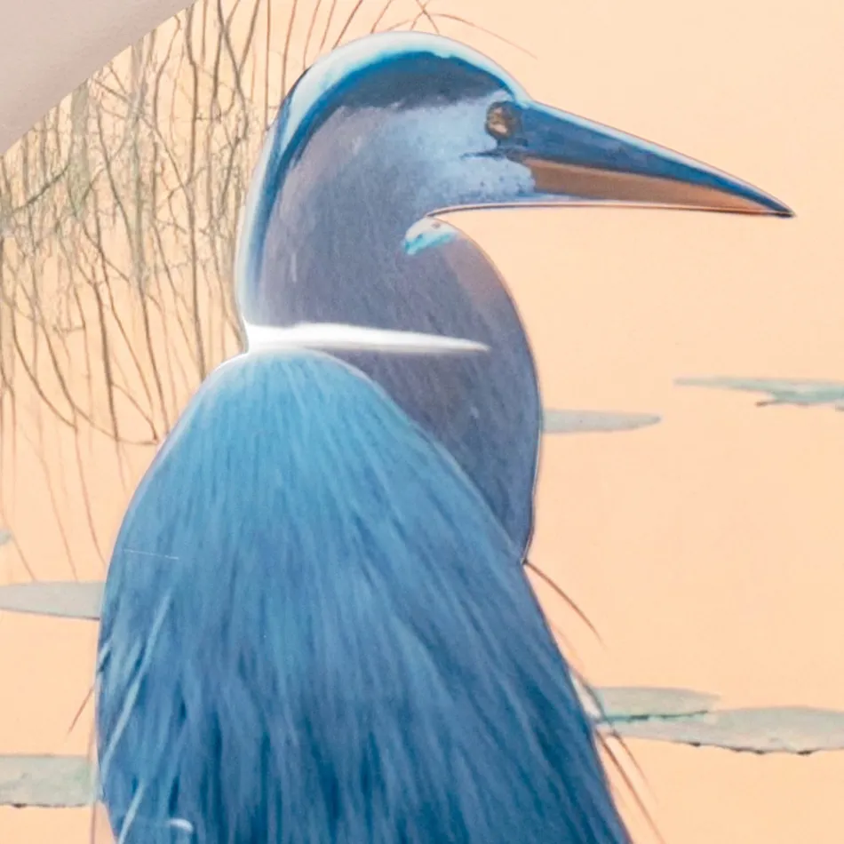 Komposition aus Holzgemälden mit Vogeldruck, hergestellt in Italien – Belize Viadurini