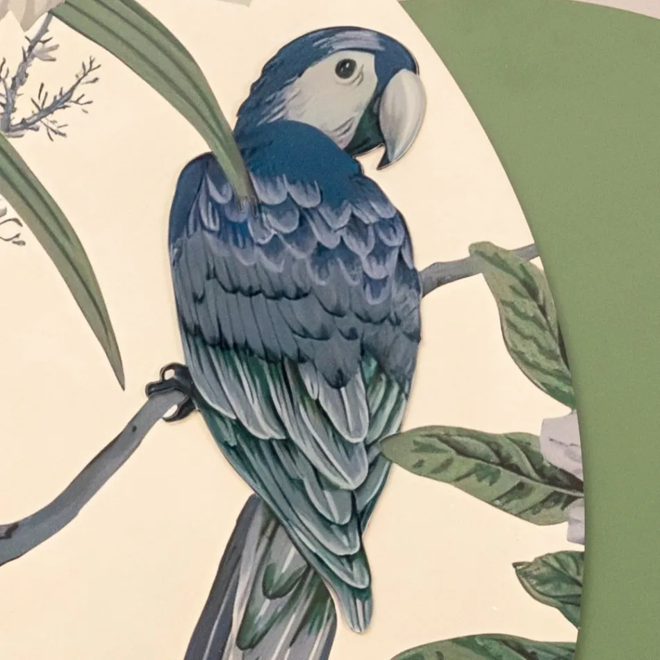 Komposition aus Holzgemälden mit tropischem Druck, hergestellt in Italien – Jamaika Viadurini