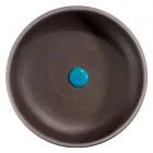 Freistehender Badezimmerschrank in blauer Farbe inklusive Zubehör - Maryse Viadurini