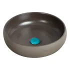 Freistehender Badezimmerschrank in blauer Farbe inklusive Zubehör - Maryse Viadurini