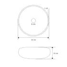 Freistehender Badezimmerschrank in blauer Farbe inklusive Zubehör - Maryse Viadurini