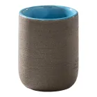 Freistehende Badezimmerschrank-Komposition mit blauen Accessoires - Carolie Viadurini