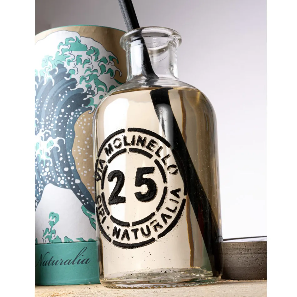 Freistehende Badezimmerschrank-Komposition mit blauen Accessoires - Carolie Viadurini