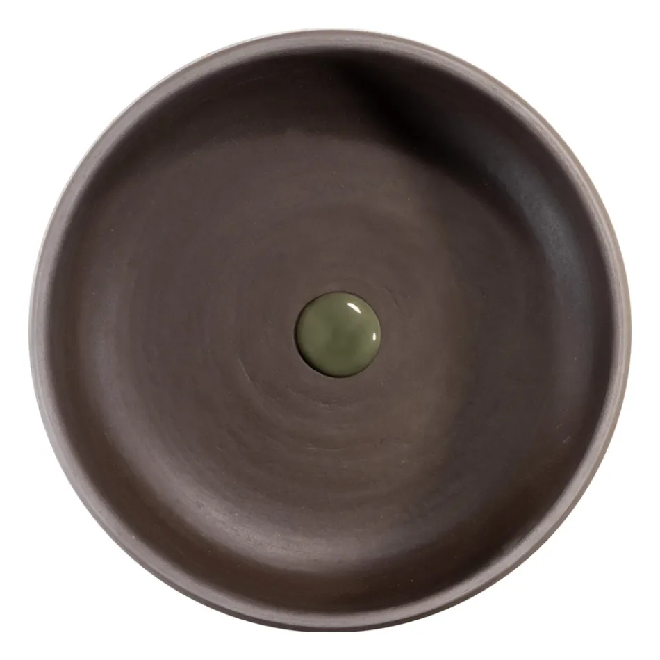 Green Floor Badezimmerschrank-Komposition und emailliertes Zubehör - Maryse Viadurini