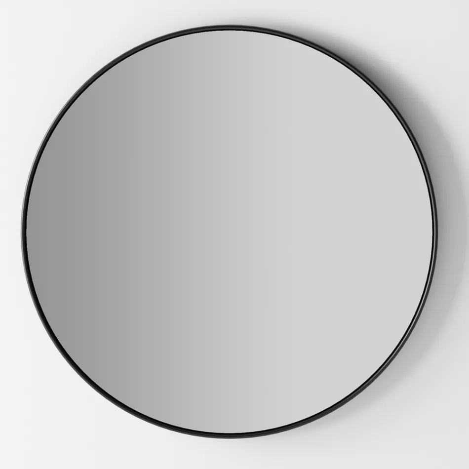 Badezimmerschrank-Komposition mit Waschbecken, Sockel und Spiegel Made in Italy - Hoscar Viadurini