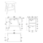 Badezimmerschrank-Komposition mit Waschbecken aus Harz, Schrank und Zubehör - Patryk Viadurini