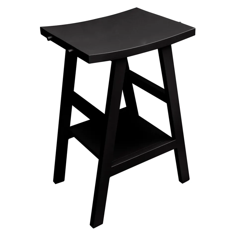 Schwarze Badezimmerschrank-Komposition komplett mit Spiegel und Zubehör - Maryse Viadurini