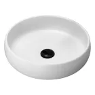 Schwarze Badezimmerschrank-Komposition komplett mit Spiegel und Zubehör - Maryse Viadurini