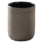 Schwarze Arbeitsplatten-Badezimmerschrank-Komposition mit mitgeliefertem Zubehör – Carolie Viadurini