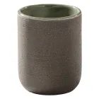 Grüne Badezimmerschrankkomposition mit Teakholzschrank und Zubehör - Carolie Viadurini