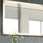 Badezimmermöbel-Komposition 150 cm in Luxus Naturholz - Alide Viadurini