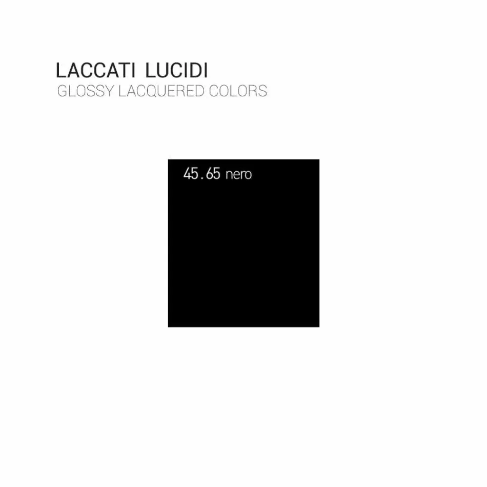 Glückliches modernes lackiertes hölzernes verschobene Badezimmermöbelzusammensetzung Viadurini