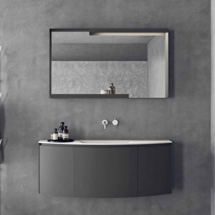 Modern Design Hängende Badezimmermöbel Zusammensetzung - Callisi3 Viadurini