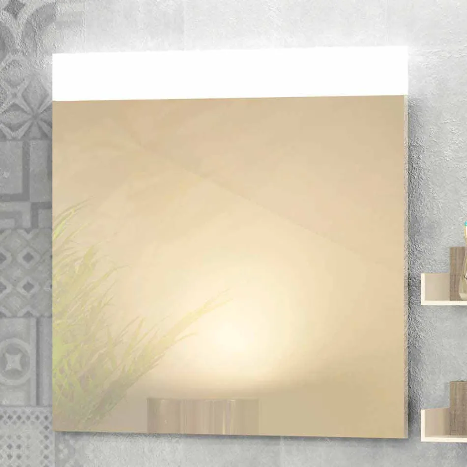 Zusammensetzung Holzmöbel Badezimmer made in Italy Forlì Viadurini