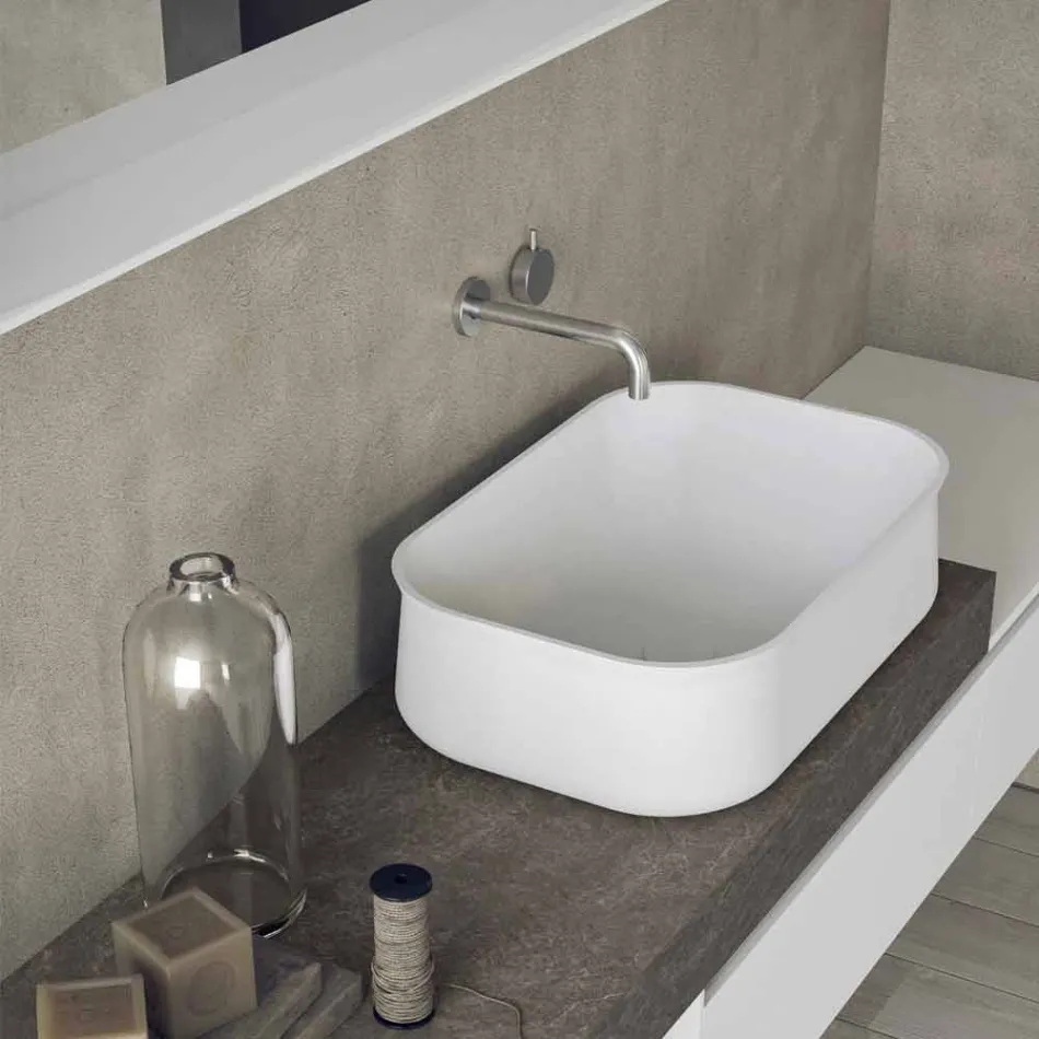 Moderne und hängende Zusammensetzung von Design-Badmöbeln - Callisi2 Viadurini