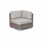 Außensitz Zusammensetzung mit handgewebten Struktur Rita Viadurini