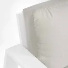 Wohnzimmerzusammensetzung im Freien in Aluminium mit Stoffkissen - Yoshi Viadurini