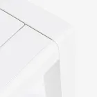 Outdoor-Wohnzimmerkomposition aus Aluminium und Stoff, Homemotion – Francine Viadurini