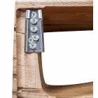 Hängende Zusammensetzung von Badmöbeln aus modernem Teakholz - Kristi Viadurini