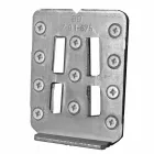 Hängende Zusammensetzung von Badmöbeln aus modernem Teakholz - Kristi Viadurini