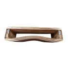 Hängende Zusammensetzung von Badmöbeln aus modernem Teakholz - Kristi Viadurini